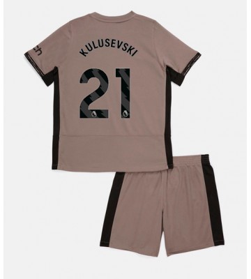 Tottenham Hotspur Dejan Kulusevski #21 Koszulka Trzecich Dziecięca 2023-24 Krótki Rękaw (+ Krótkie spodenki)